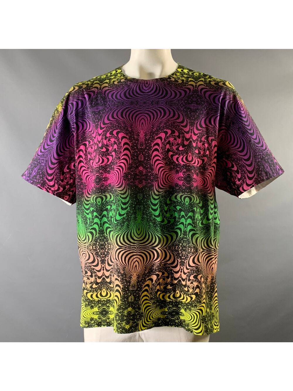 GALLERY DEPT. Size XXL Multi-Color Print Cotton Crew-Neck T-shirt